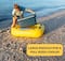 55" Inflatable Yellow & Black Swimming Pool Cooler Raft Float